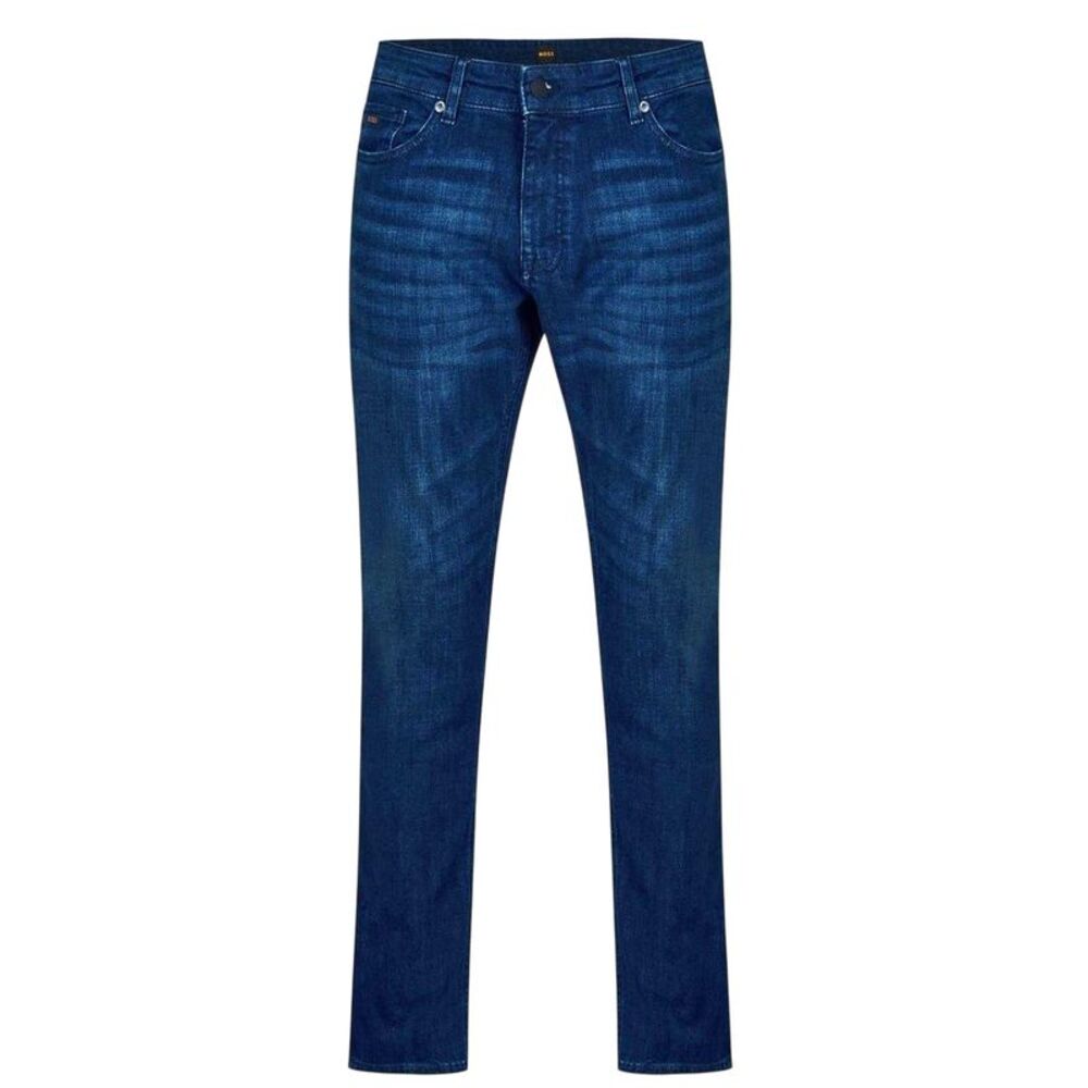 Boss Mens Delaware Plain Slim Jeans / Atlantic Blue